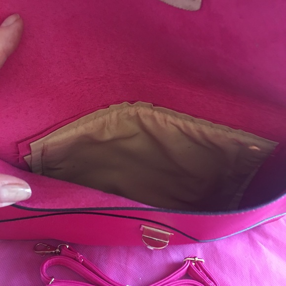 NWT Miss Unique clutch bright pink - Picture 3 of 5